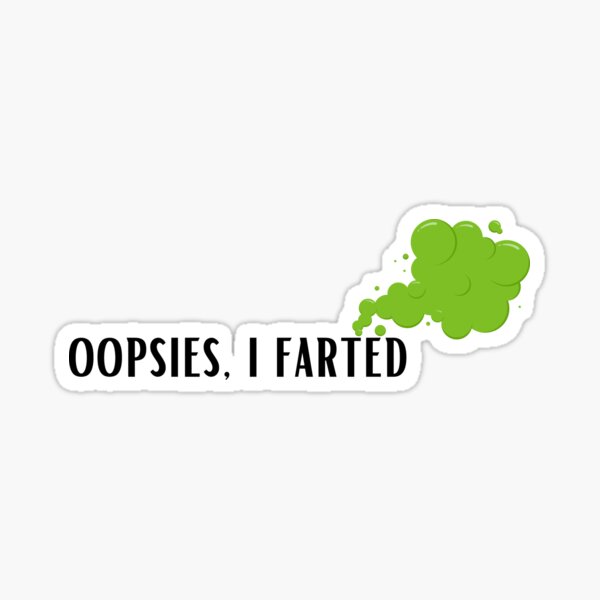 Vista previa del artículo con la obra «Upsies, me tiré un pedo», diseñado y vendido por ShopwithYana.