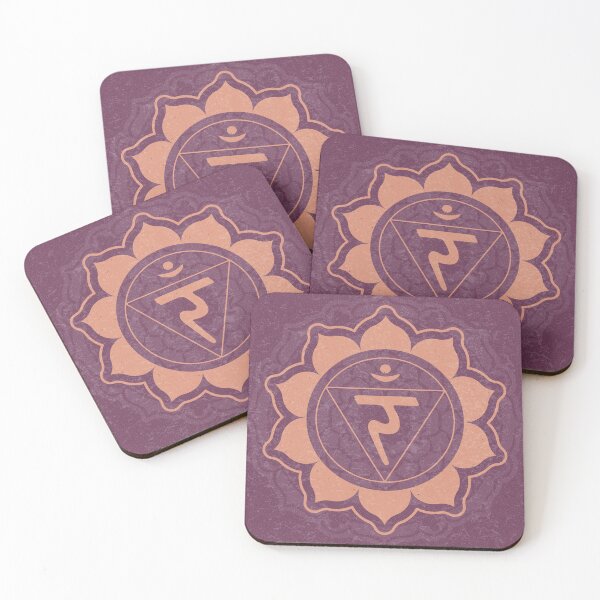Item preview, Solar Plexus Chakra Mandala - Beet + Coral designed and sold by Irene Estelle.