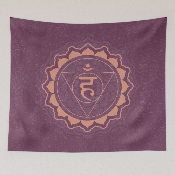 Item preview, Throat Chakra Mandala - Beet + Coral designed and sold by Irene Estelle.