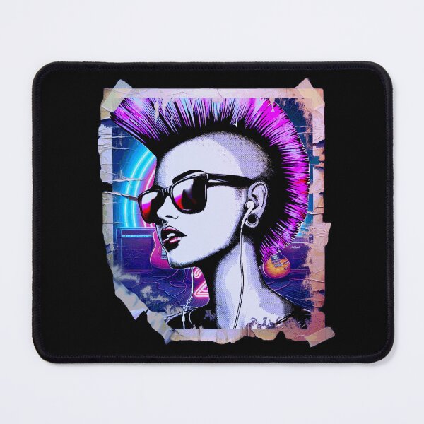 Item preview, Distressed style neon PUNK designed and sold by ZERO-by-Design.