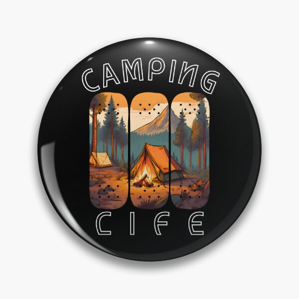 Item preview, Camping Life In The Forest With Mountain View designed and sold by MyEpicSquare.