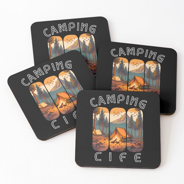 Item preview, Camping Life In The Forest With Mountain View designed and sold by MyEpicSquare.