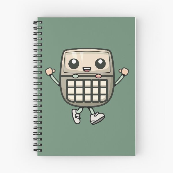 Item preview, Animated calculator character with running sneakers designed and sold by FWLKIT.