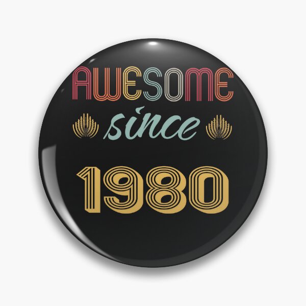 Item preview, Vintage 1980 Awesome Since Birthday T-Shirt, Retro Style Graphic Tee, Unisex Casual Shirt Gift designed and sold by johnharry3.