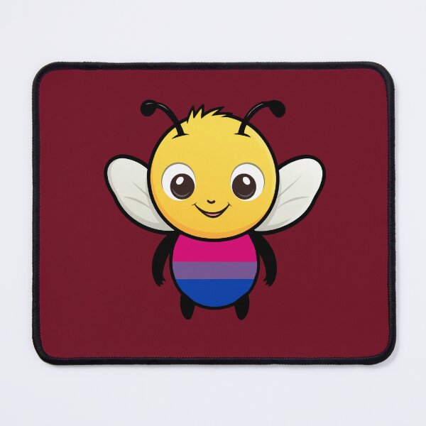 Item preview, Cute Bisexual Pride Flag Bee, Subtle Kawaii Bisexual Bee Design designed and sold by Travelslightly.