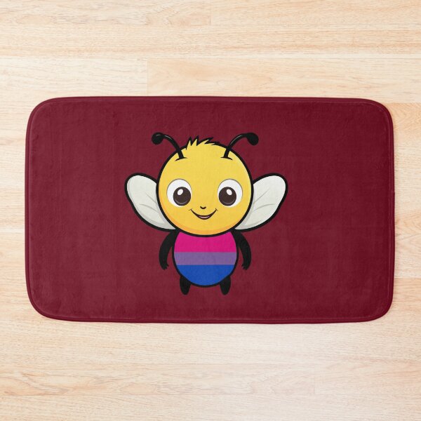 Item preview, Cute Bisexual Pride Flag Bee, Subtle Kawaii Bisexual Bee Design designed and sold by Travelslightly.