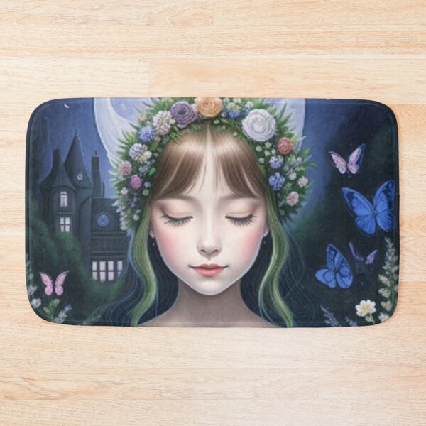Item preview, Girl and Cat at the Magical Garden designed and sold by TheDarkWardrobe.