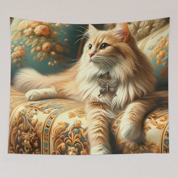 Item preview, Rococo Reverie: A Cat and Its Pendant designed and sold by DeenaDee.
