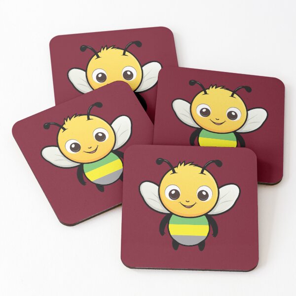 Item preview, Cute Lithromantic Pride Flag Bee, Subtle Kawaii Lithromantic Bee Design designed and sold by Travelslightly.