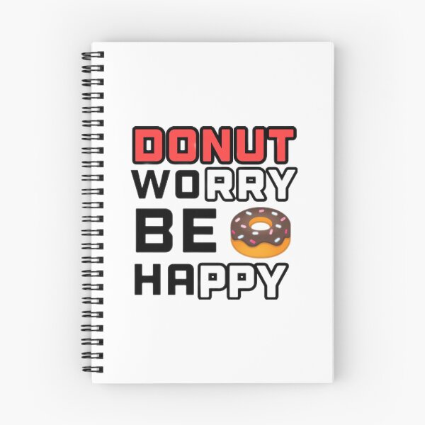 Item preview, Donut worry be happy funny donut pun designed and sold by Alhendy Store.
