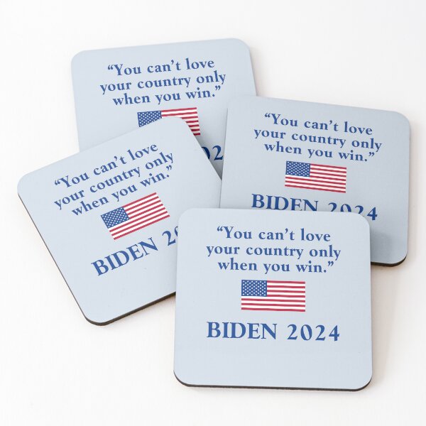 Item preview, YOU CANT LOVE YOUR COUNTRY ONLY WHEN YOU WIN BIDEN designed and sold by LoveAndDefiance.