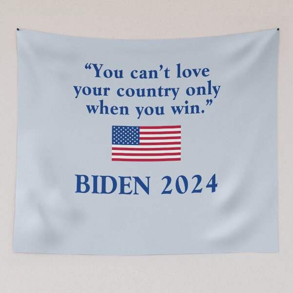 Item preview, YOU CANT LOVE YOUR COUNTRY ONLY WHEN YOU WIN BIDEN designed and sold by LoveAndDefiance.