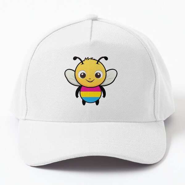 Aperçu de l'œuvre Abeille mignonne de drapeau de fierté pansexuelle, conception subtile d’abeille de Pan de Kawaii créée et vendue par Travelslightly.