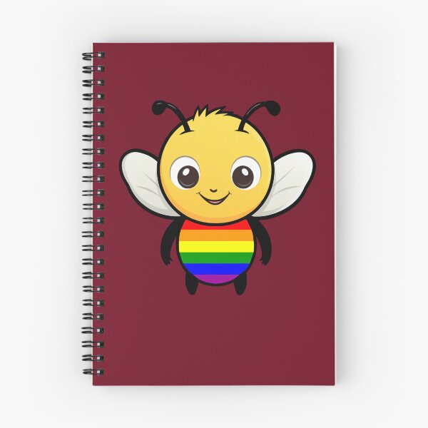 Item preview, Cute LGBTQ++ Pride Flag Bee, Subtle Kawaii Rainbow Bee Design designed and sold by Travelslightly.