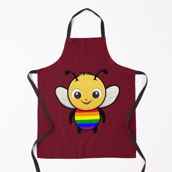 Item preview, Cute LGBTQ++ Pride Flag Bee, Subtle Kawaii Rainbow Bee Design designed and sold by Travelslightly.