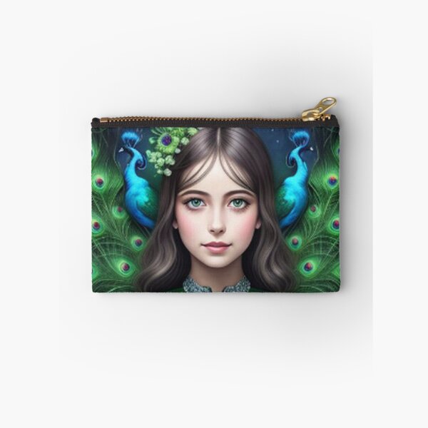 Item preview, Girl and Magical Peacock Garden designed and sold by TheDarkWardrobe.