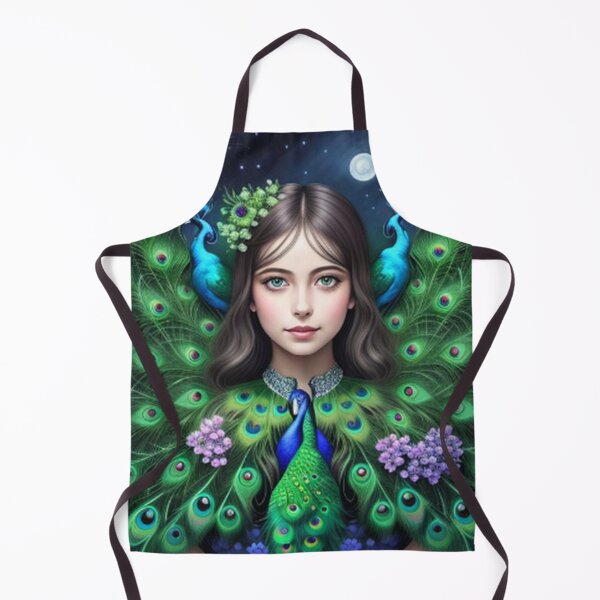 Item preview, Girl and Magical Peacock Garden designed and sold by TheDarkWardrobe.