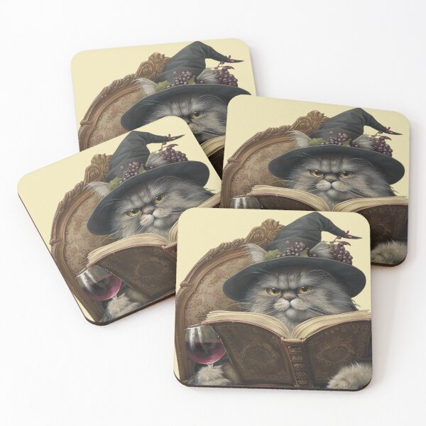 Item preview, Whiskered Wonders: Mystic Cat Sips of Elegance" designed and sold by olademar.