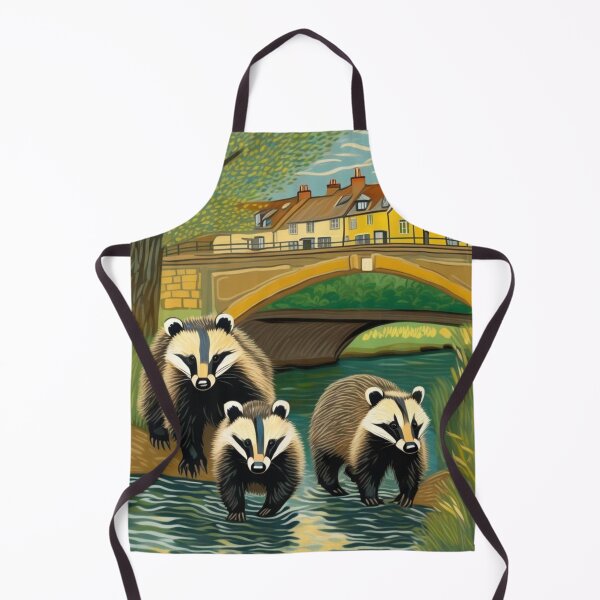 Item preview, Cute Badgers Family Crossing River Bend Zoo Pals designed and sold by sportsimpact.