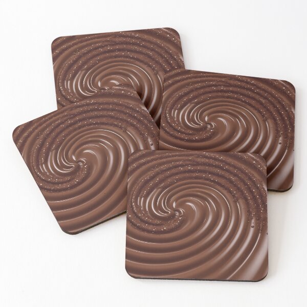 Item preview, Velvety Cocoa Cascade: 3D Chocolate Wave Delight designed and sold by hmadan.