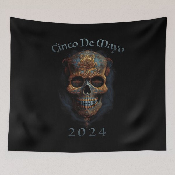 Item preview, Celebrate Cinco De Mayo with our fun blue and gold skull design designed and sold by Good Candy.