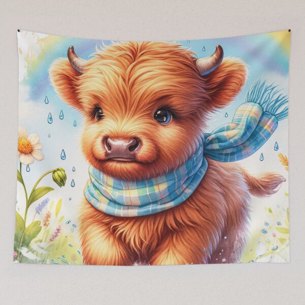 Item preview, Cute Baby Highland Cow designed and sold by TheAnimalZ00.