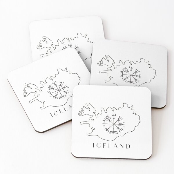 Item preview, Iceland Map & Rune (Vegvisir or Wayfinder)...The Runic Compass designed and sold by AlmaBonitaStore.