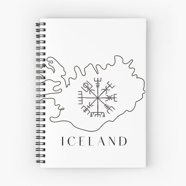 Item preview, Iceland Map & Rune (Vegvisir or Wayfinder)...The Runic Compass designed and sold by AlmaBonitaStore.