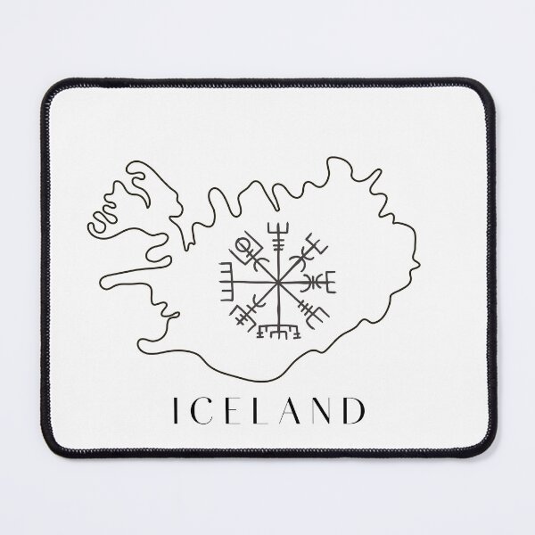 Item preview, Iceland Map & Rune (Vegvisir or Wayfinder)...The Runic Compass designed and sold by AlmaBonitaStore.