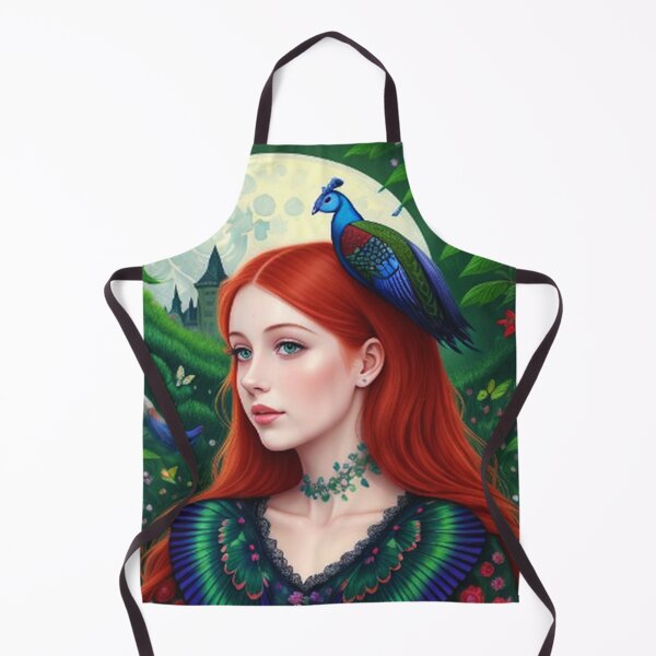 Item preview, Girl and Magical Peacock Garden designed and sold by TheDarkWardrobe.
