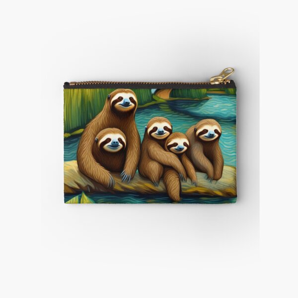 Item preview, Smily Sloths Gathered at the River Bend Zoo Pals designed and sold by sportsimpact.