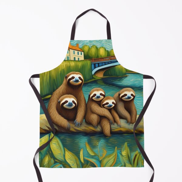 Item preview, Smily Sloths Gathered at the River Bend Zoo Pals designed and sold by sportsimpact.