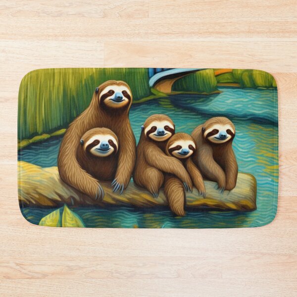 Item preview, Smily Sloths Gathered at the River Bend Zoo Pals designed and sold by sportsimpact.