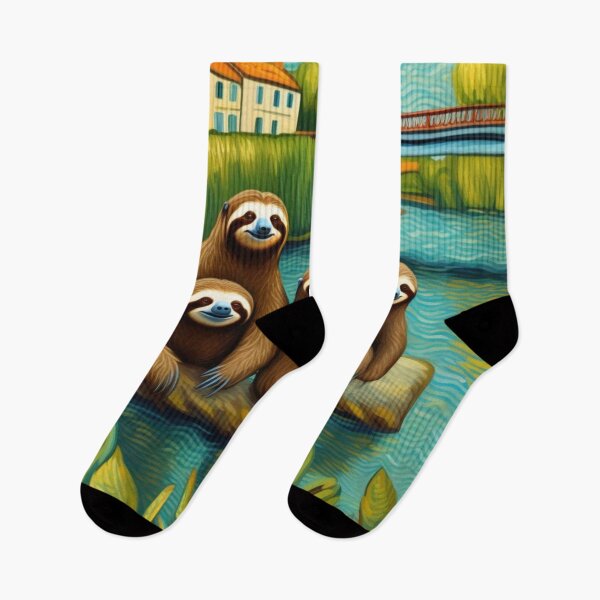 Item preview, Smily Sloths Gathered at the River Bend Zoo Pals designed and sold by sportsimpact.