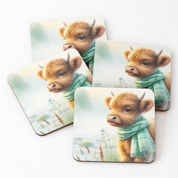 Item preview, Baby Highland Cow By The Sea designed and sold by TheAnimalZ00.