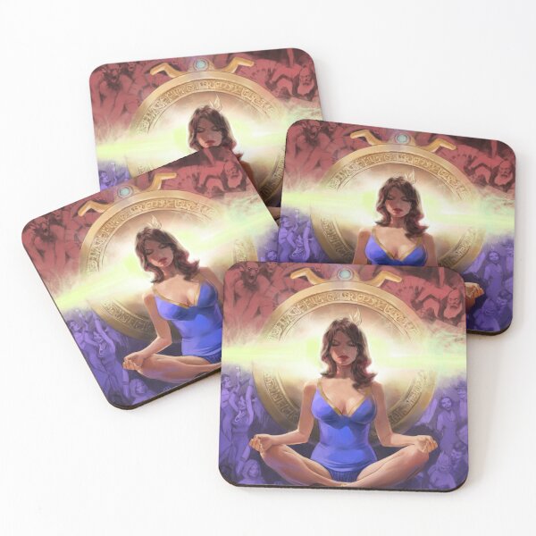 Item preview, Redhead in flapper dress against the spirit world designed and sold by jackscomics.