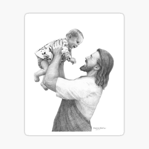 Savior and Baby Girl Sticker