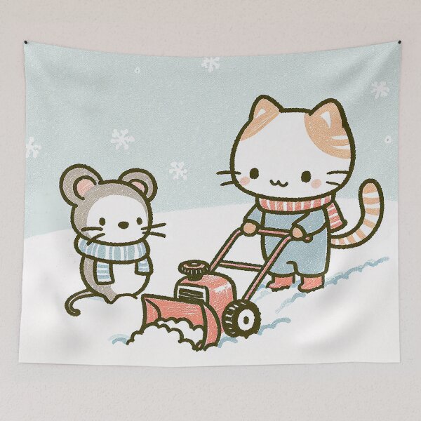 Item preview, Snow Blower Collaboration of Cat and Mouse designed and sold by zzz888.
