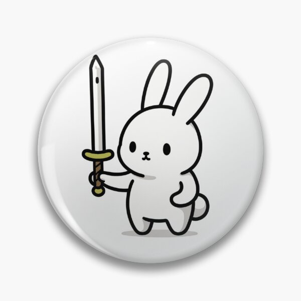 Item preview, Bunny Rabbit with a Sword designed and sold by YuckUncky.