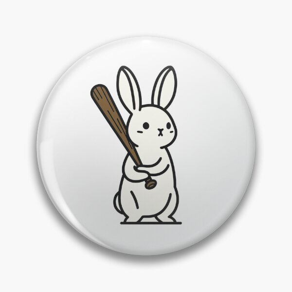 Artikelvorschau, Hase mit Baseballschläger entworfen und verkauft von YuckUncky.