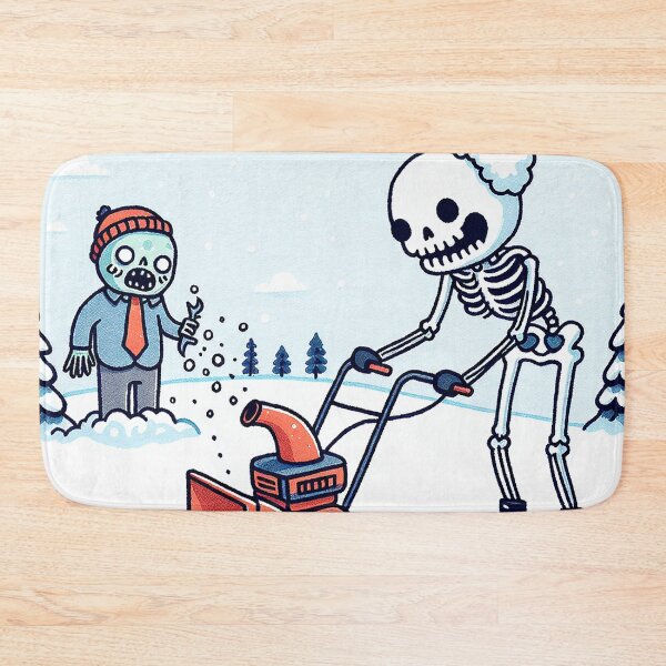 Item preview, Snow Blower Fantasy with Skeleton and Zombie designed and sold by zzz888.