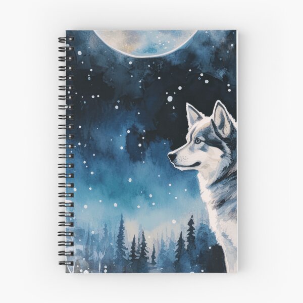 Item preview, Siberian Husky Forest Night designed and sold by TheAnimalZ00.