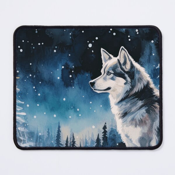 Item preview, Siberian Husky Forest Night designed and sold by TheAnimalZ00.