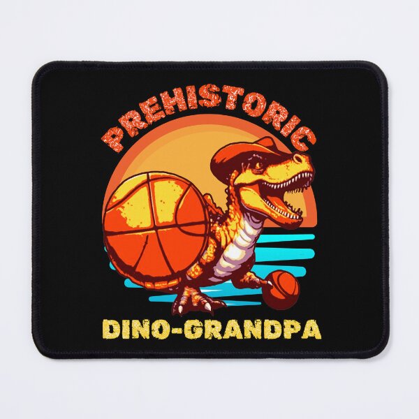 Item preview, Vintage Funny Prehistoric Dino-Grandfather Comboy Dinosaur Basketball designed and sold by jteart.
