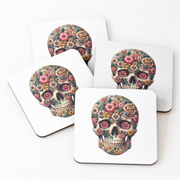 Item preview, Vintage full color ornate skull with ornate eyes designed and sold by Blessinger77.