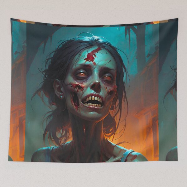 Item preview, Epic looking zombie woman designed and sold by dtmtattoo.