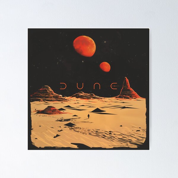 Vista previa del artículo con la obra «Arrakis de noche», diseñado y vendido por Leevie.