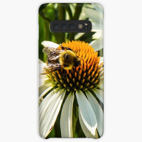 BEE ON WHITE CONE DAISY Samsung Galaxy Snap Case