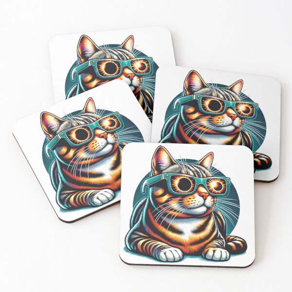Item preview, Anime Tabby Cat Views the Total Solar Eclipse designed and sold by HippieFarms11.