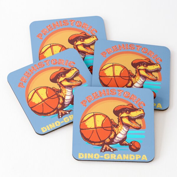 Item preview, Vintage Funny Prehistoric Dino-Grandfather Comboy Dinosaur Basketball designed and sold by jteart.